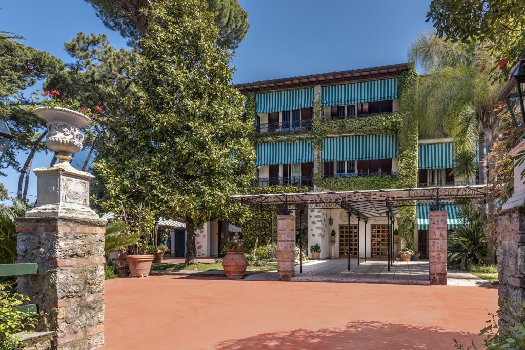 This is an interior image of the Augustus Hotel and Resort in Forte deli Marmi