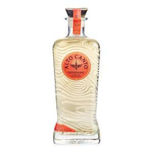 A bottle of Alto Canto Reposado tequila